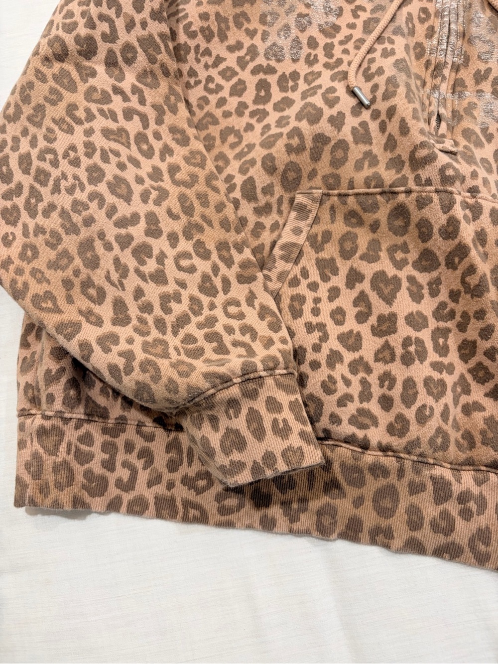 PINK Victoria Secret Cheetah Quarter Zip Hoodie - Picture 5 of 9